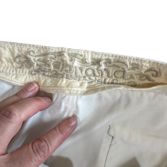 anthropologie The Colette Cropped Wide-Leg Corduroy Pants 31 Boho Fishingcore - Picture 5 of 14